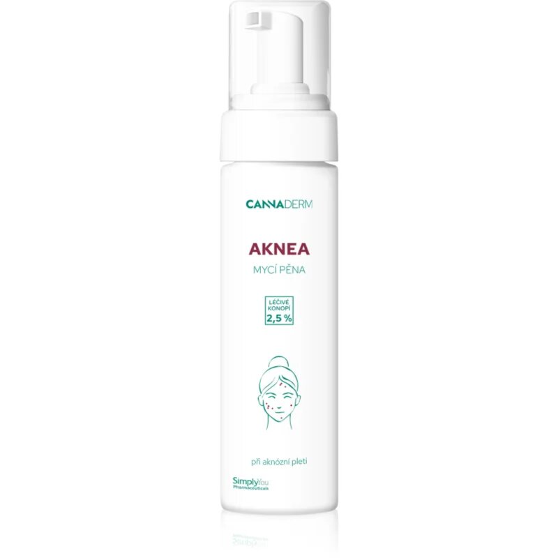 Cannaderm Aknea Washing Foam mycí pěna pro problematickou pleť 180 ml