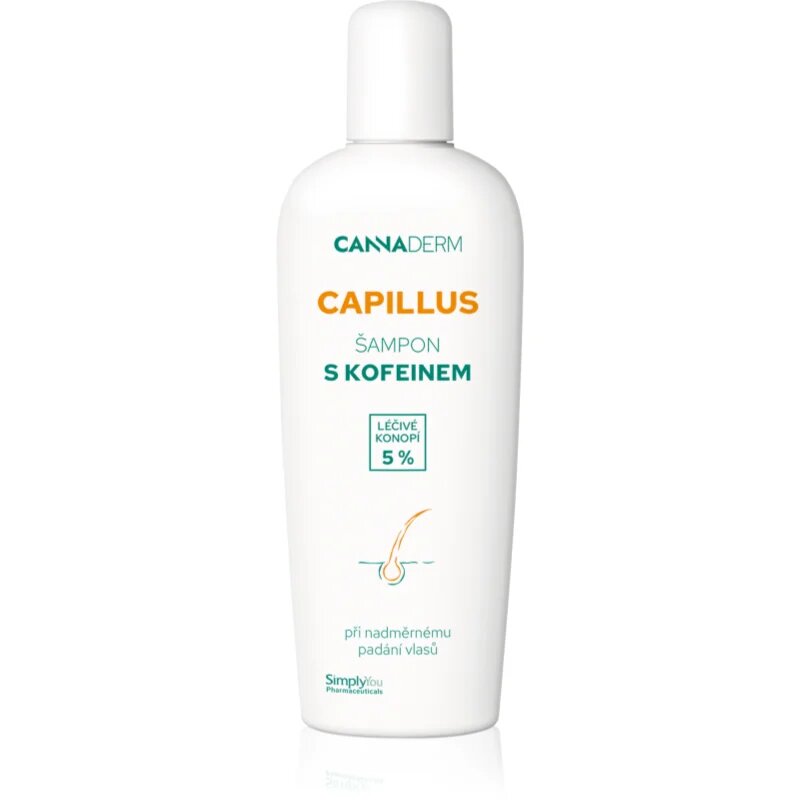Cannaderm Capillus šampon s kofeinem šampon s konopným olejem 150 ml