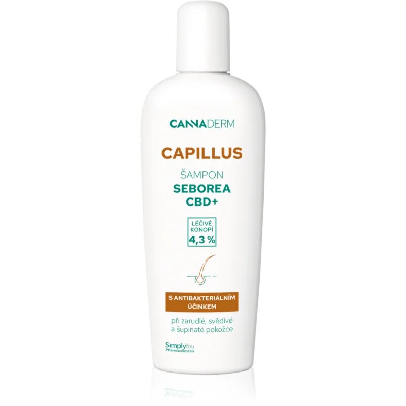 Cannaderm Capillus Seborea CBD+ šampon šampon proti lupům 150 ml