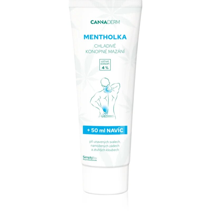 Cannaderm Mentholka konopné mazání masážní krém s chladivým účinkem 250 ml