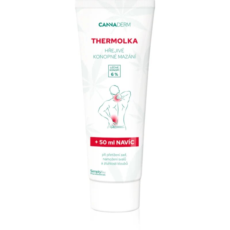 Cannaderm Thermolka hřejivé mazání masážní krém s hřejivým účinkem 250 ml