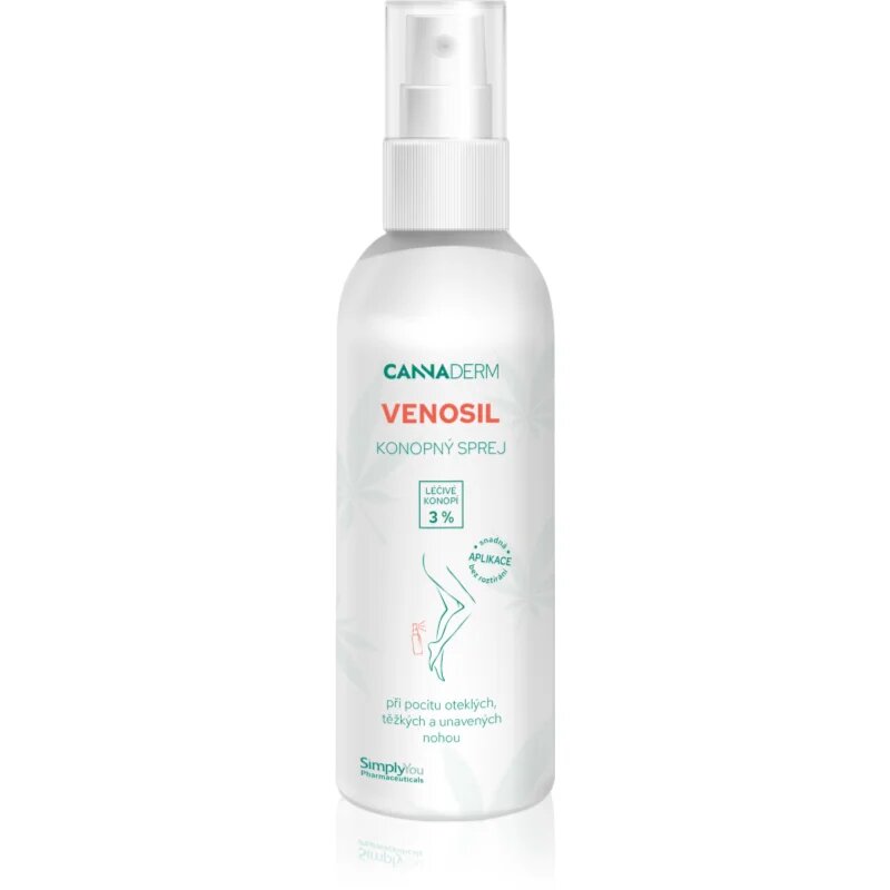 Cannaderm Venosil konopný sprej sprej na nohy s aktivním konopím 150 ml