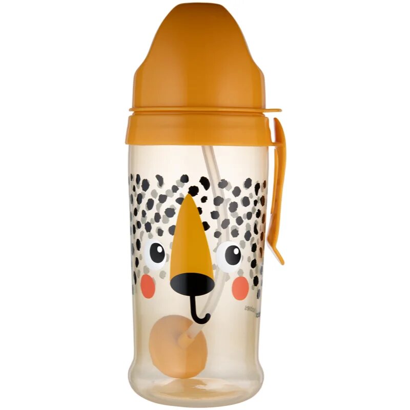 Canpol babies BabiesBoo Sport Cup sportovní láhev s brčkem se závažím Gepard 1 ks