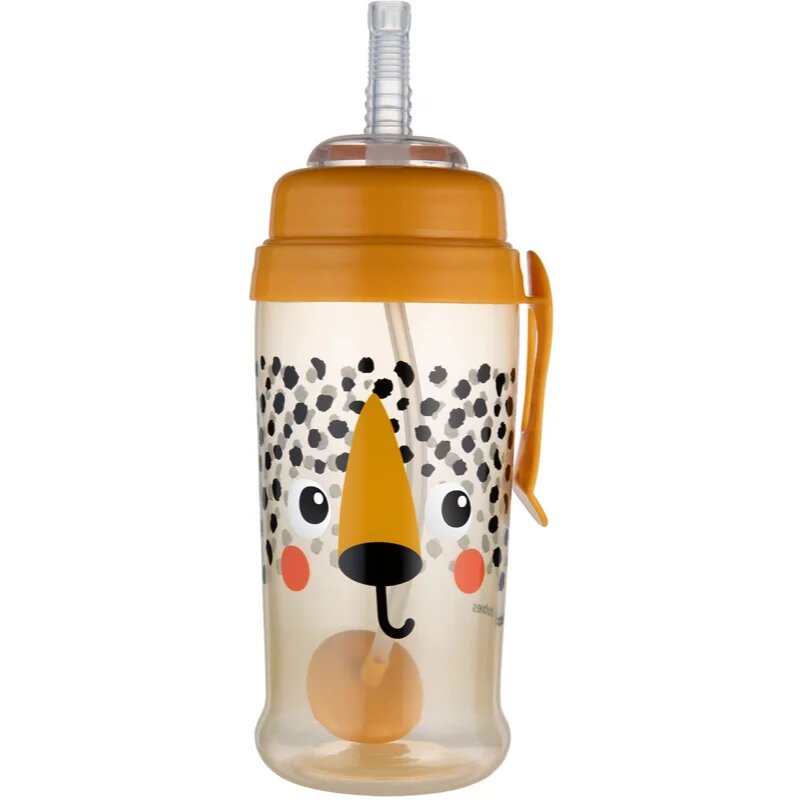 Canpol babies BabiesBoo Sport Cup sportovní láhev s brčkem se závažím Gepard 1 ks
