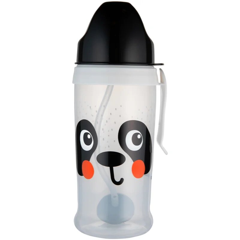 Canpol babies BabiesBoo Sport Cup sportovní láhev s brčkem se závažím Panda 1 ks