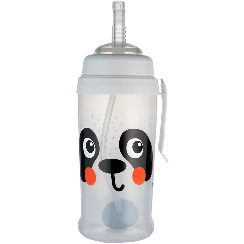 Canpol babies BabiesBoo Sport Cup sportovní láhev s brčkem se závažím Panda 1 ks