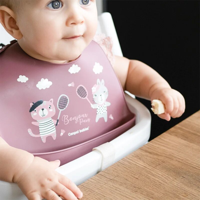 Canpol babies Bonjour Paris Bibs bryndák Pink 1 ks