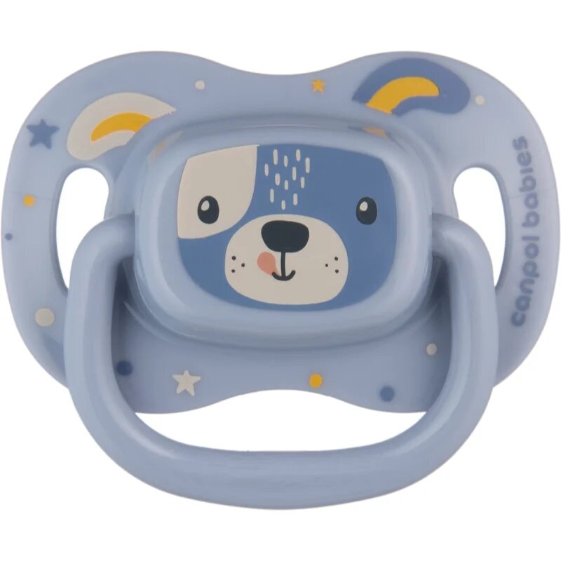 Canpol babies Cute Animals Soother 6-18m dudlík Blue 1 ks