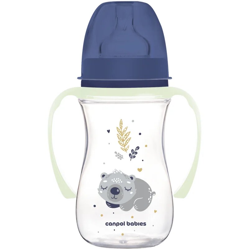 Canpol babies EasyStart Sleepy Koala 240 ml kojenecká láhev 3 m+ Blue 1 ks