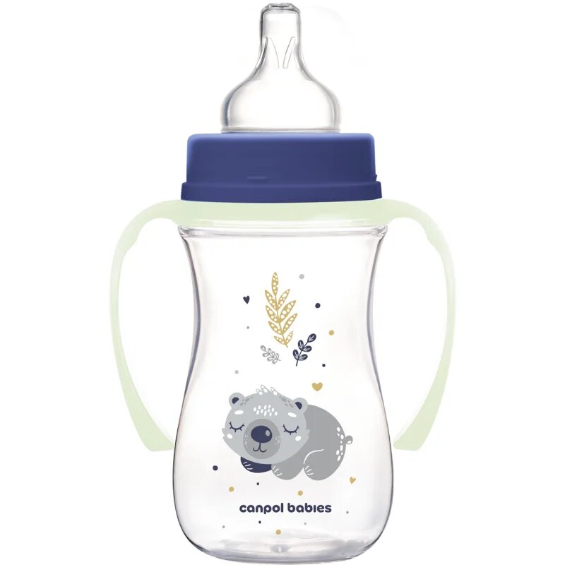 Canpol babies EasyStart Sleepy Koala 240 ml kojenecká láhev 3 m+ Blue 1 ks