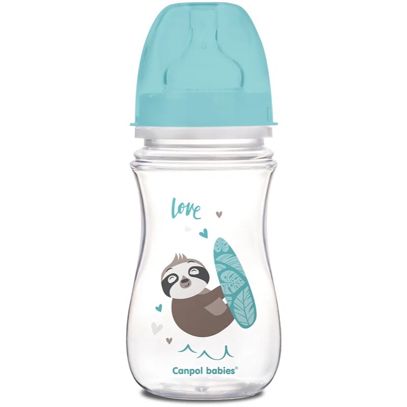 Canpol babies Exotic Animals kojenecká láhev Blue 1 ks