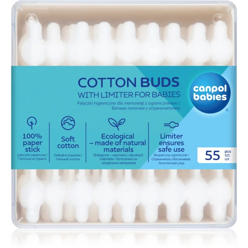 Canpol babies Hygiene vatové tyčinky pro děti 56 ks