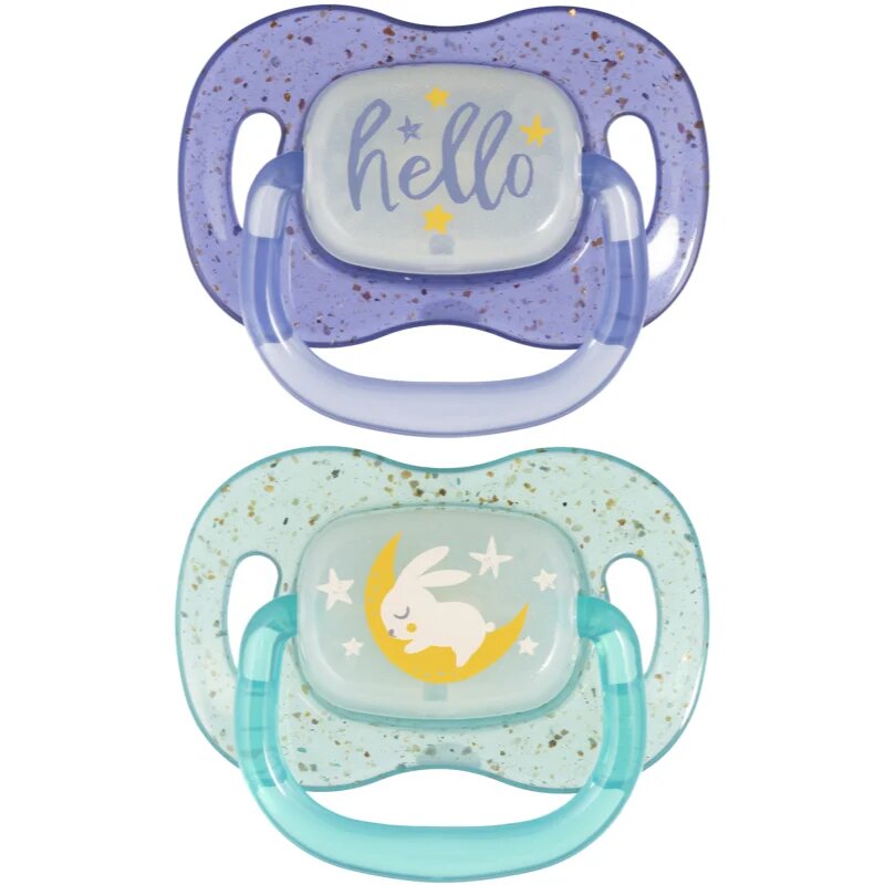 Canpol babies NIGHTGLOW Boy dudlík 18m+ 2 ks