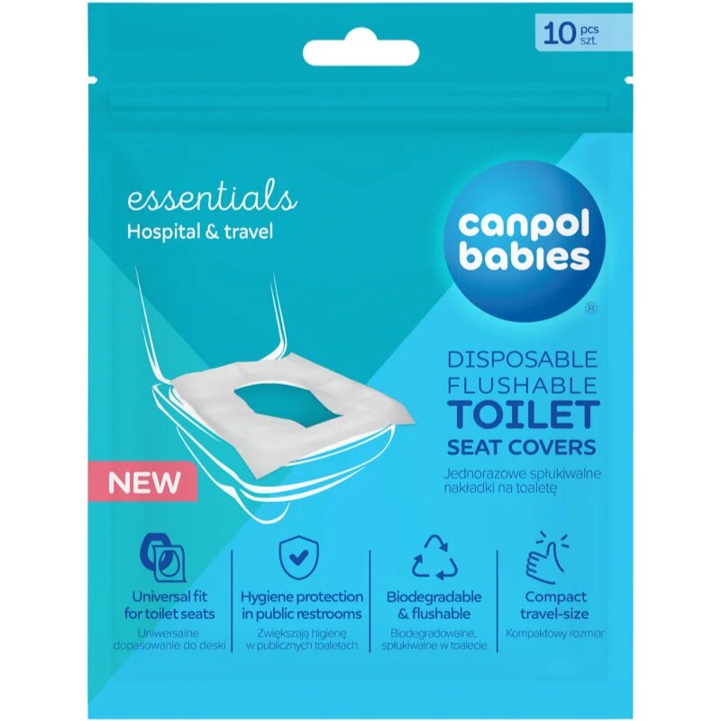 Canpol babies Toilet Seat Covers hygienická jednorázová WC podložka 10 ks