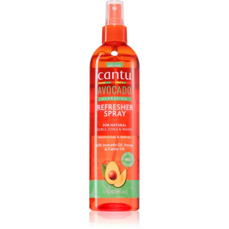 CANTU Avocado Refresher Spray hydratační sprej na vlasy pro vlnité a kudrnaté vlasy 355 ml