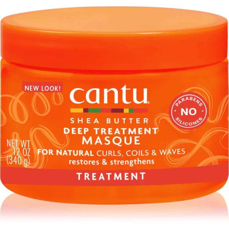 CANTU Shea Butter Deep Treatment Mask hloubkově regenerační maska pro vlnité a kudrnaté vlasy 340 g