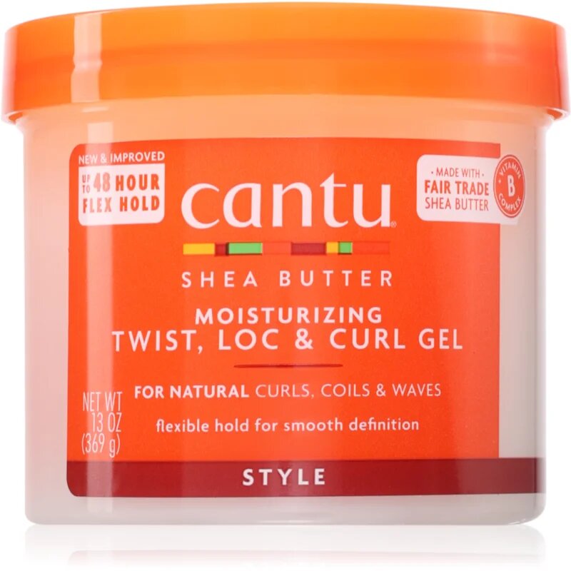 CANTU Shea Butter Moisturizing Twist Loc & Curl Gel stylingový krém pro definici a tvar 370 g