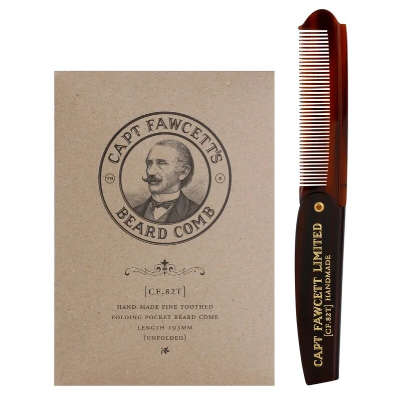Captain Fawcett Accessories skládací hřeben na plnovous (CF.82T) 19.3 cm