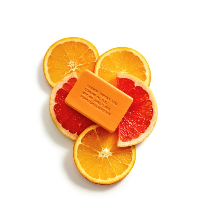 Carbon Theory Facial Cleansing Bar Vitamin C & Caffeine čisticí mýdlo na obličej s vitaminem C Orange 100 g