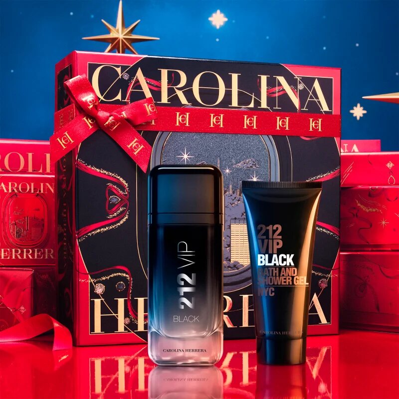 Carolina Herrera 212 VIP Black dárková sada pro muže