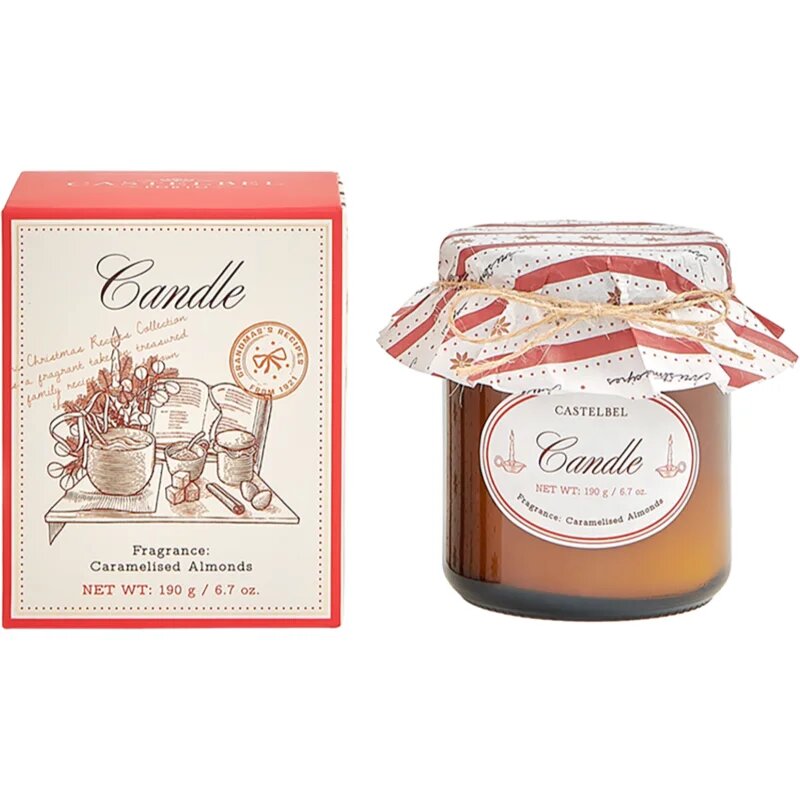 Castelbel Christmas Recipes Caramelized Almonds vonná svíčka 190 g