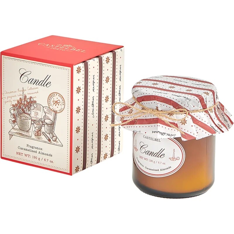 Castelbel Christmas Recipes Caramelized Almonds vonná svíčka 190 g