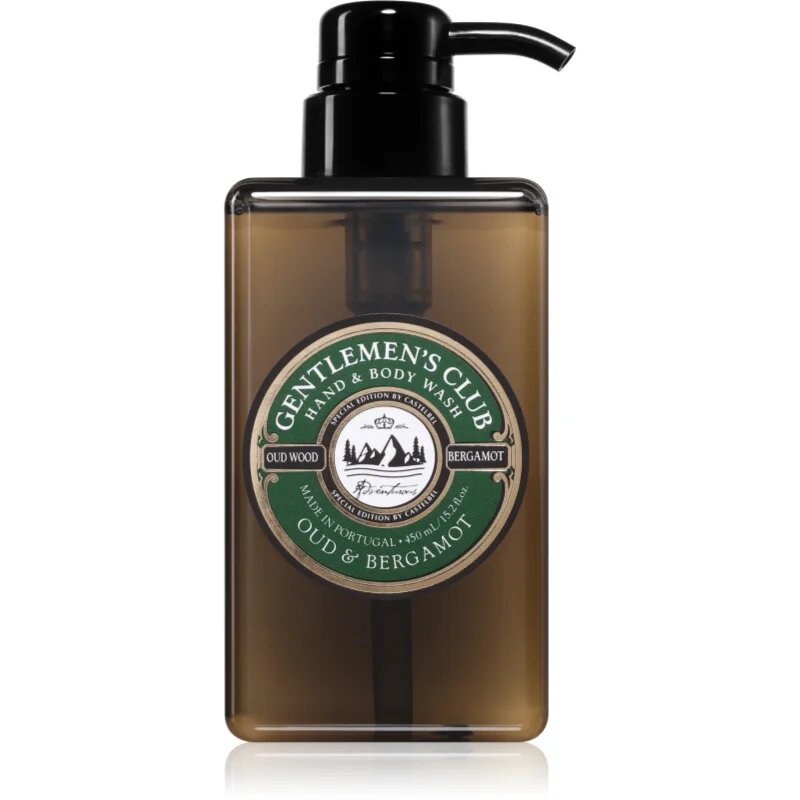 Castelbel Gentlemen's Club Oud & Bergamot luxusní tekuté mýdlo na ruce a tělo 450 ml