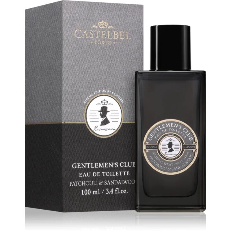 Castelbel Gentlemen's Club Patchouli & Sandalwood toaletní voda pro muže 100 ml