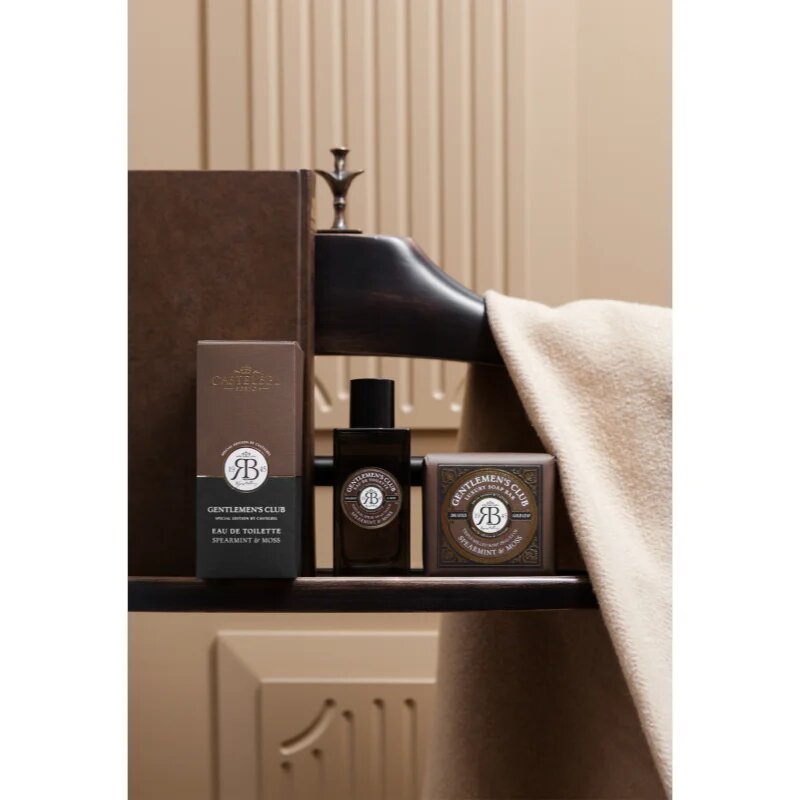Castelbel Gentlemen's Club Spearmint & Moss luxusní tuhé mýdlo s 24karátovým zlatem 150 g