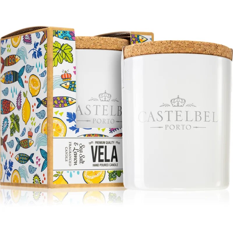 Castelbel Sardine Sea Salt & Lemon vonná svíčka 190 g