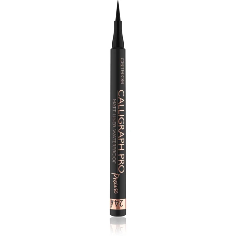 Catrice Calligraph Pro Precise 24h Matt voděodolné oční linky v peru odstín 010 Intense Black Waterproof 12 ml