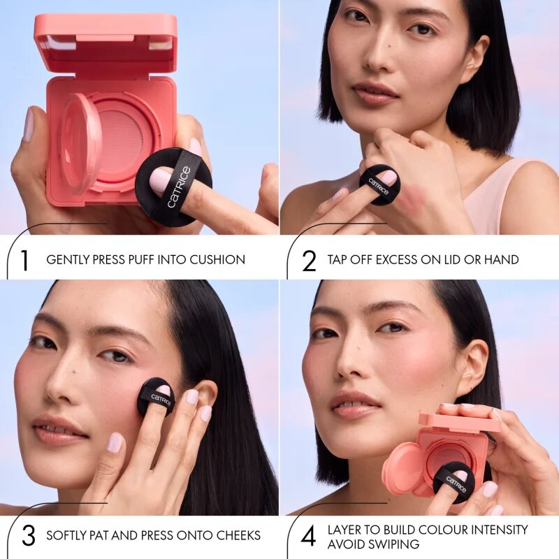 Catrice Cloud Tint Cushion Blush tvářenka v houbičce odstín C020 Over the Blush 4 g