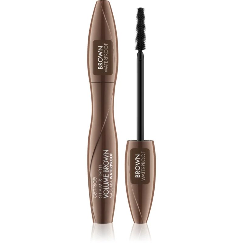 Catrice Glam & Doll Volume Brown voděodolná řasenka pro prodloužení natočení a objem 10 ml