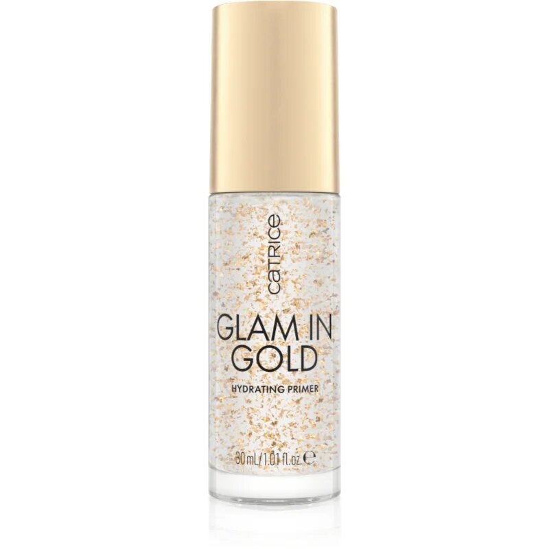 Catrice Glam In Gold Hydrating Primer hydratační podkladová báze pod make-up s 24karátovým zlatem odstín 010 Oh My Goldness 30 ml