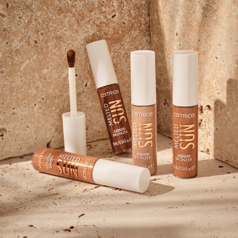 Catrice Melted Sun tekutý bronzer s matným efektem odstín 025 Beach Please 10 ml