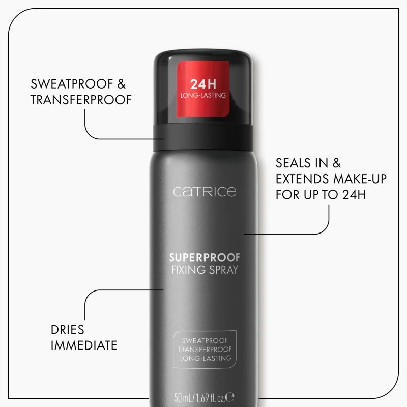 Catrice Superproof Fixing Spray fixační sprej na make-up 50 ml