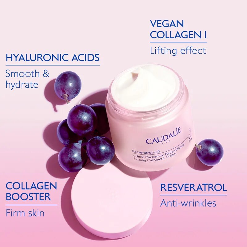 Caudalie Resveratrol-Lift lehký liftingový krém pro zpevnění pleti 50 ml
