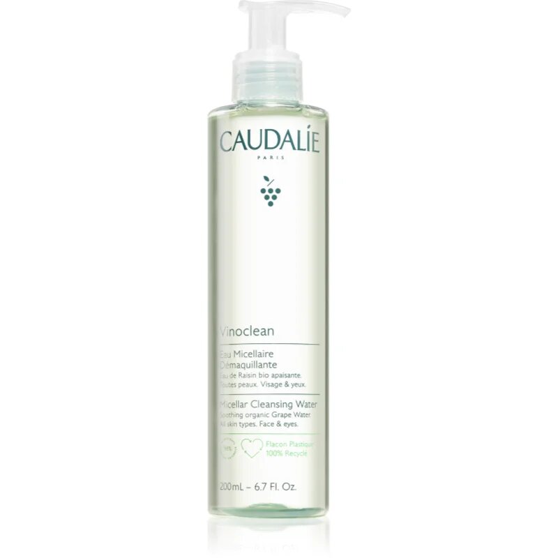 Caudalie Vinoclean micelární čisticí voda na obličej a oči 200 ml