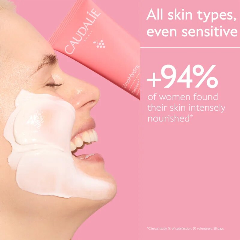 Caudalie VinoHydra Moisturizing Mask hydratační maska s vyživujícím účinkem 75 ml