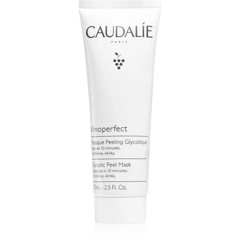 Caudalie Vinoperfect peelingová maska pro rozjasnění pleti 75 ml