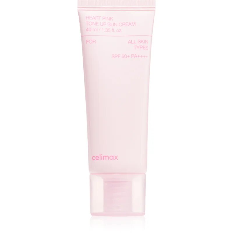 celimax Heart Pink Tone-Up Sun Cream opalovací krém pro sjednocení barevného tónu pleti SPF 50+ 40 ml