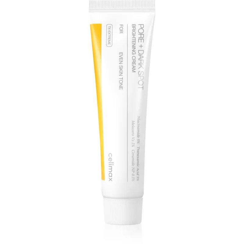 celimax Pore+Dark Spot Brightening Cream rozjasňující krém pro pleť s hyperpigmentací 35 ml
