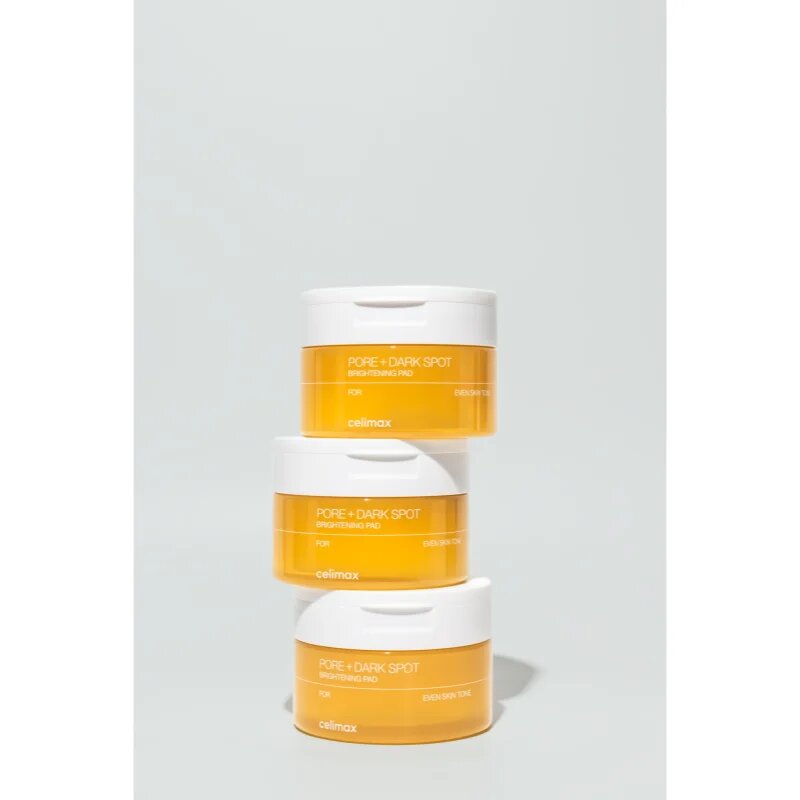 celimax Pore+Dark Spot Brightening Pad tonizační polštářky pro rozjasnění a hydrataci 40 ks