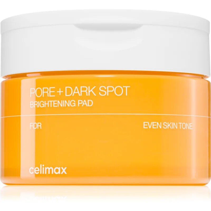 celimax Pore+Dark Spot Brightening Pad tonizační polštářky pro rozjasnění a hydrataci 80 ks