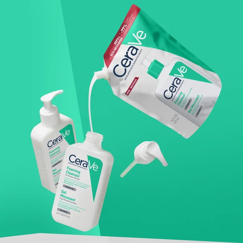CeraVe Cleansers Foaming Cleanser sada pro normální až mastnou pleť