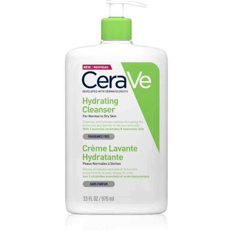 CeraVe Cleansers Hydrating Cleanser čisticí emulze s hydratačním účinkem 976 ml