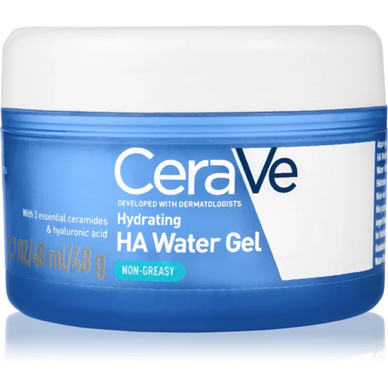 CeraVe Hydrating HA Water Gel hydratační gel krém s ceramidy pro všechny typy pleti 48 g