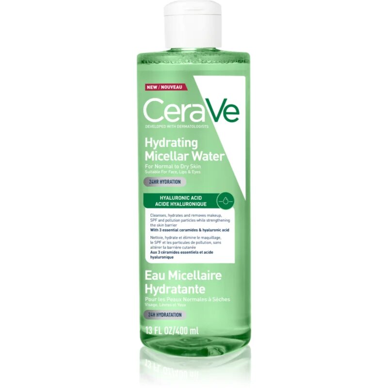 CeraVe Micellar Water Hydrating čisticí micelární voda pro normální až suchou pleť 400 ml