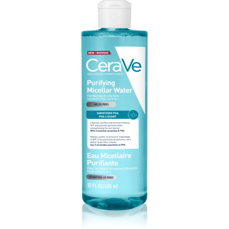 CeraVe Micellar Water Purifying čisticí micelární voda pro normální až mastnou pleť 400 ml