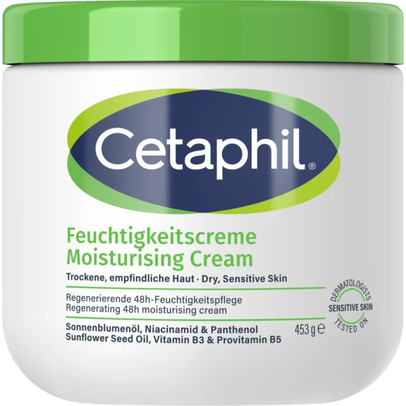 Cetaphil Moisturizing Cream hydratační krém pro suchou a citlivou pokožku 453 g